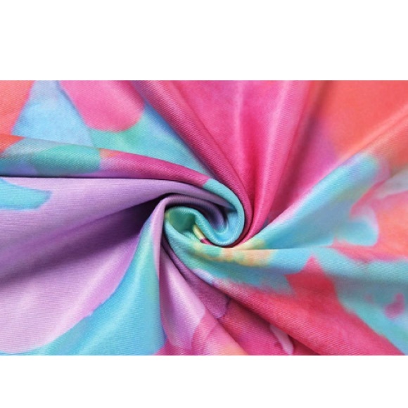 Floral Dye Mini Dress - Picture 2 of 4